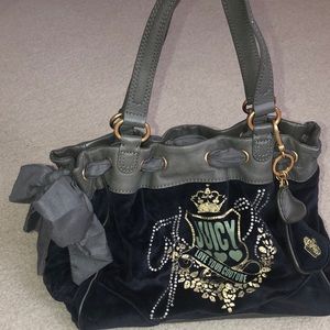 Juicy couture velour purse